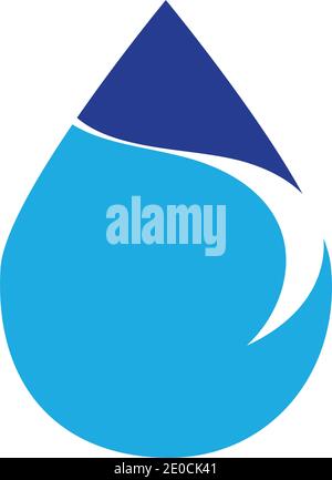 Wassertropfen Logo Template Vector Illustration Design Stock Vektor