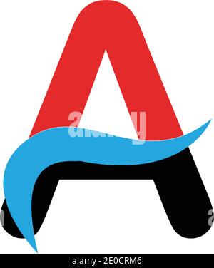 Einen Brief Logo Vorlage Vektor icon Abbildung design Stock Vektor