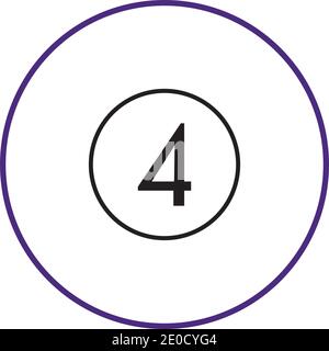 Billard-Logo Vorlage Vektor-Icon-Design - Vektor-Billard-Kugeln Icon Vektor Illustration Design Vorlage - Vektor Stock Vektor