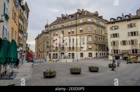 Bourg de Four Platz in Genf, Schweiz Stockfoto