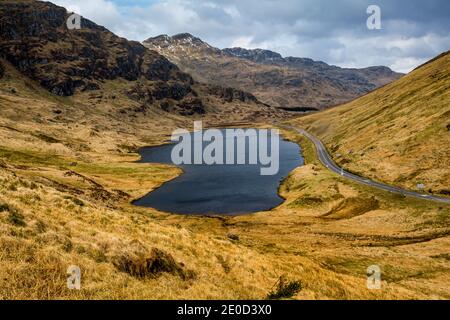 Blick über Loch RESTIL, Argyll und Bute, Highlands of Scotland Stockfoto