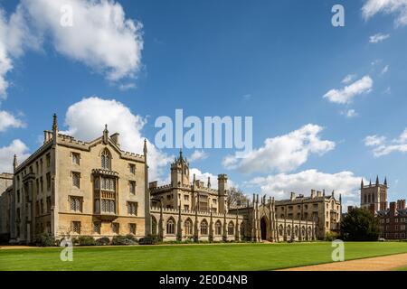 New Court, St Johns College, Cambridge University, Cambridgeshire, England, Großbritannien. Gegründet 1511, wurde New Court zwischen 1826 und 1831 gebaut. Stockfoto