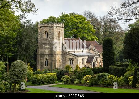 St. Michael and All Angels Church, Brodsworth, Doncaster, South Yorkshire, England, Großbritannien. Stockfoto