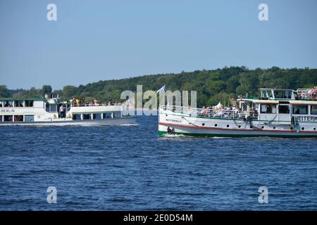 Dampfer, Wannsee, Berlin, Deutschland Stockfoto