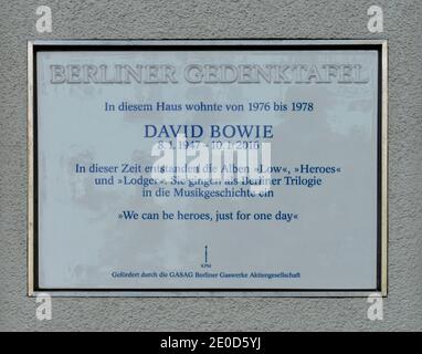 Wohnhaus David Bowie, Hauptstrasse, Schöneberg, Berlin, Deutschland Stockfoto