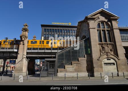 U2, U-Bahn, Bahnhof, Tempelhof-Schoeneberg Buelowstrasse, Schöneberg, Berlin, Deutschland Stockfoto