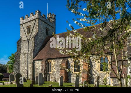 Farningham Kirche Stockfoto