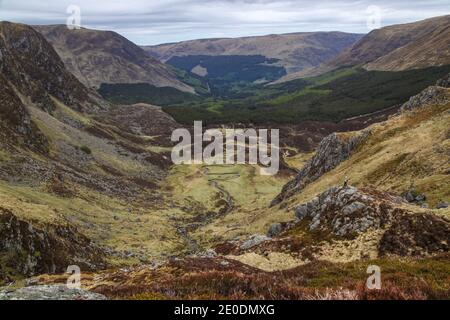 Glen Clova ist ein bemerkenswertes vergletschtes Tal im Westen Teil der Angus Region von Schottland Stockfoto