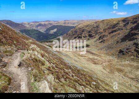 Glen Clova ist ein bemerkenswertes vergletschtes Tal im Westen Teil der Angus Region von Schottland Stockfoto