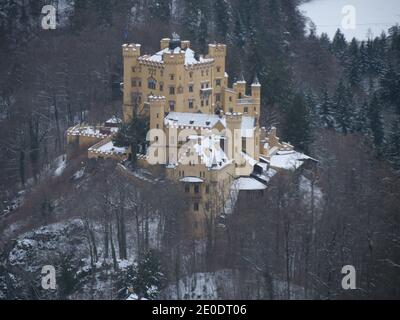 Füssen, Deutschland: Schloss Hohenschwangau Stockfoto