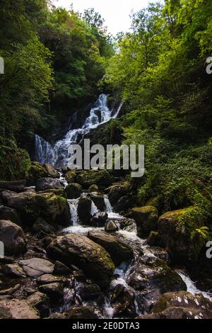 Torc Wasserfall im Killarney Nationalpark Stockfoto