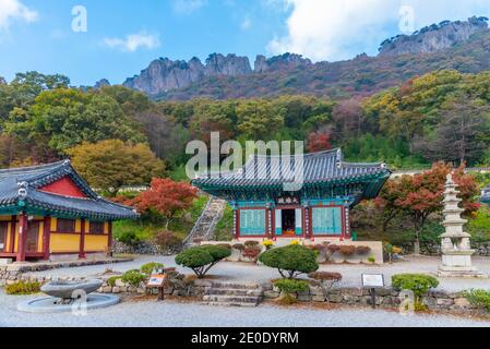 Byeongnyeonam Tempel am naejangsan Nationalpark in der republik Korea Stockfoto