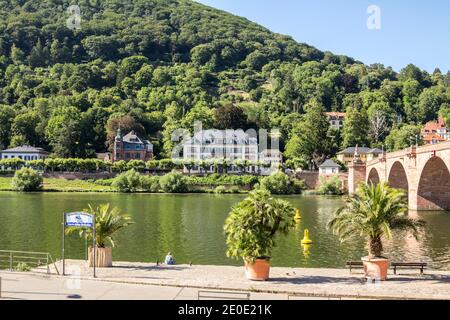 Heidelberg, Deutschland : Deutschland Altstadt - Heidelberg ist eine alte Universitätsstadt und liegt am Neckar im Südwesten Deutschlands. Stockfoto