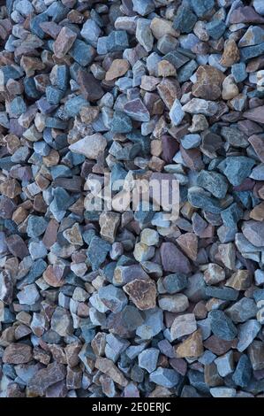 Naturstein. Bunte Kieselsteine am Strand in spanien Stockfoto