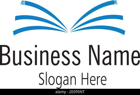 Buch Logo und Buchhandlung Symbol Vektor Design Vorlage Buch Logo Vorlage Vektor Illustration Design Stock Vektor