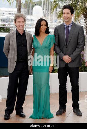 David Schwimmer, Jada Pinkett Smith posiert auf der Fotokalle Madagascar 3, die am 19. Mai 2012 im Palais des Festivals im Rahmen der 65. Internationalen Filmfestspiele von Cannes in Cannes, Frankreich, stattfand. Foto von Lionel Hahn/ABACAPRESS.COM Stockfoto