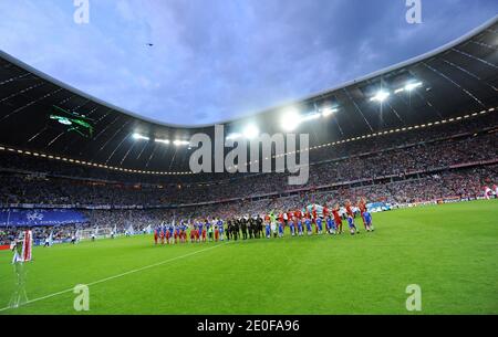 Atmosphäre während des UEFA Champions League Finals am 19. Mai 2012 in der Allianz Arena in München, Deutschland, Bayern gegen den FC Chelsea. Chelsea gewann 1-1 (4 Strafen zu 3). Foto von ABACAPRESS.COM Stockfoto