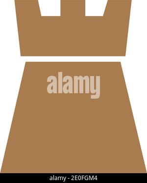 Burg vector illustration symbol Logo Template Design Stock Vektor