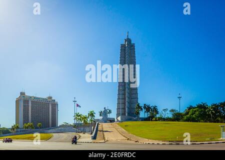 Jose Marti Denkmal in Plaza De La Revolucion, Havanna, Kuba Stockfoto