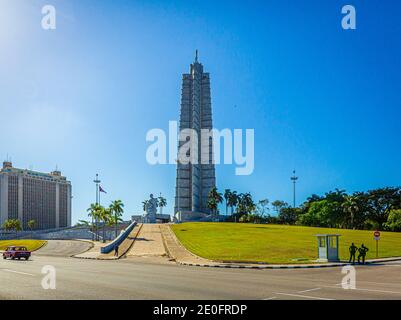 Jose Marti Denkmal in Plaza De La Revolucion, Havanna, Kuba Stockfoto