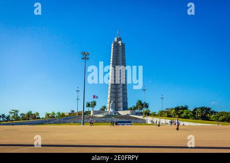 Jose Marti Denkmal in Plaza De La Revolucion, Havanna, Kuba Stockfoto