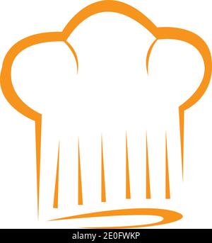 Hat Koch logo template Vector Illustration Stock Vektor