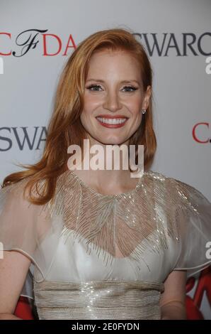 Jessica Chastain im Presseraum während der "2012 CFDA Fashion Awards", die am 04. Juni 2012 in der Alice Tully Hall in New York City, NY, USA, abgehalten wurden. Foto von Graylock/ABACAPRESS.COM Stockfoto