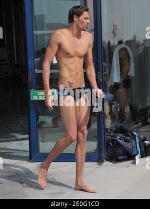 Camille Lacourt während der XXV International Meeting Arena Schwimmen, Tag 1 im Arlette Franco Center in Canet-en-Roussillon bei Perpignan, Frankreich am 6. Juni 2012. Foto von Jeremy Charriau/ABACAPRESS.COM Stockfoto