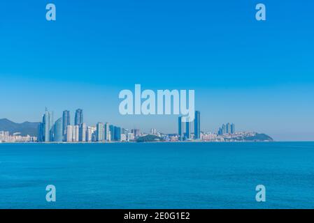 Panorama von Busan von Igidae, Republik Korea Stockfoto
