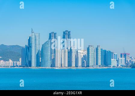 Panorama von Busan von Igidae, Republik Korea Stockfoto
