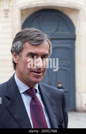 Jerome Cahuzac, der französische Minister für den Haushalt, ist am 13. Juni 2012 im Hotel de Matignon in Paris, Frankreich, zu sehen. Foto von Stephane Lemouton/ABACAPRESS.COM. Stockfoto