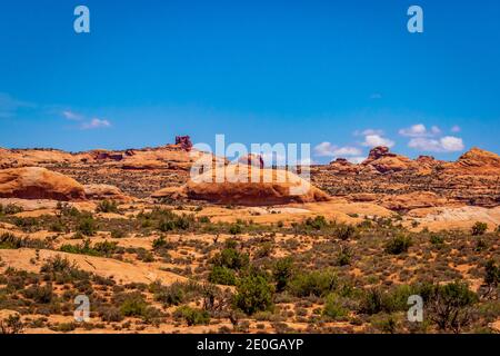 Versteinerten Dünen im Arches National Park, Utah Stockfoto