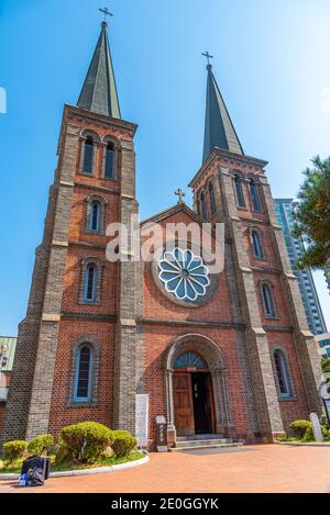 kathedrale unserer Dame von Lourdes in Daegu, Republik Korea Stockfoto