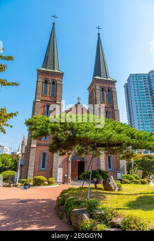 kathedrale unserer Dame von Lourdes in Daegu, Republik Korea Stockfoto