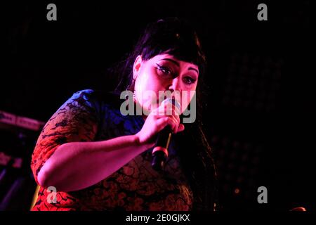 Beth Ditto und Gossip spielen live in der Villa Inrock in Cannes, Frankreich während der 65. Filmfestspiele von Cannes am 17. Mai 2012. Foto von ABACAPRESS.COM Stockfoto
