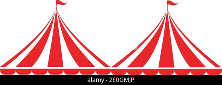 Zirkus Vector Illustration Design logo Embleme Vorlage Stock Vektor