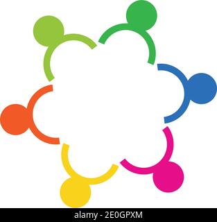Gemeinschaft, Netzwerk und soziale Icon Design vorlage Stock Vektor