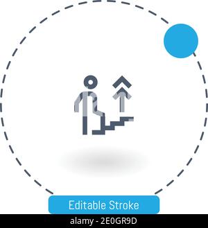 Karriere Vektor Symbol editierbare Kontur Kontur Symbole für Web und Mobil Stock Vektor