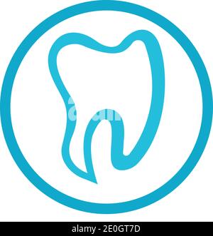 Zahnmedizinische logo Template Vector Illustration Icon Design Stock Vektor