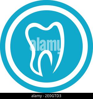 Zahnmedizinische logo Template Vector Illustration Icon Design Stock Vektor