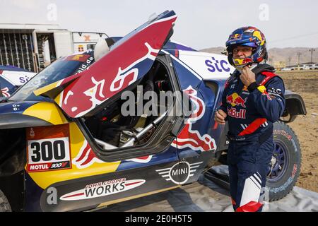 Sainz Carlos (esp), Mini, X-RAID Mini JCW Team, Auto, Portrait während des Shakedown der Dakar 2021 in Jeddah, Saudi-Arabien am 31. Dezember 2021 - Foto Florent Gooden / DPPI / LM Stockfoto