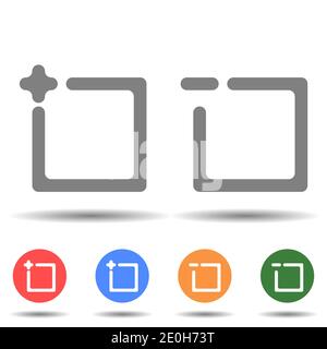 Vektor für Seitenfenster hinzufügen und entfernen Stock Vektor