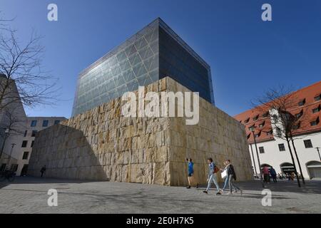 Hauptsynagoge Ohel Jakob, Juedisches Zentrum, Sankt-Jakobs-Platz, Muenchen, Bayern, Deutschland Stockfoto