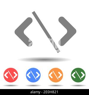 Programmiersymbol für Codierungssymbole Stock Vektor