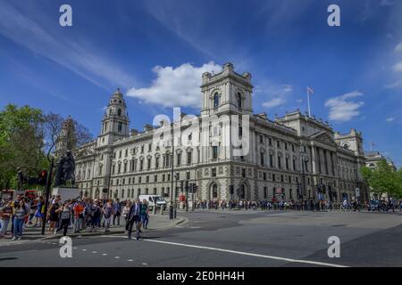 HM Treasury, Westminster, London, England, Grossbritannien Stockfoto