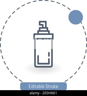 foundation Vector Icon editierbare Konturumrisssymbole für Web und Mobil Stock Vektor