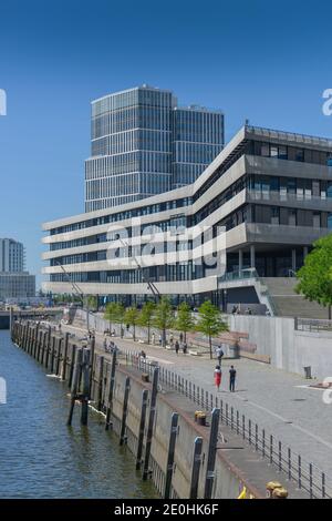 HafenCity Universität, Ueberseeallee, Hafencity, Hamburg, Deutschland Stockfoto