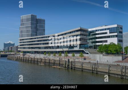 HafenCity Universität, Ueberseeallee, Hafencity, Hamburg, Deutschland Stockfoto