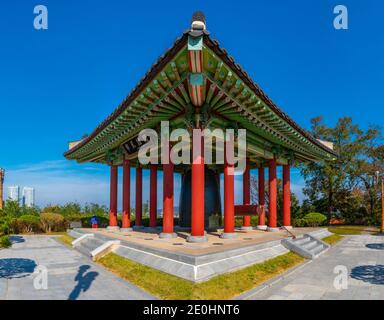 MOKPO, KOREA, 6. NOVEMBER 2019: Mokpovisa-Pavillon in Mokpo, Republik Korea Stockfoto