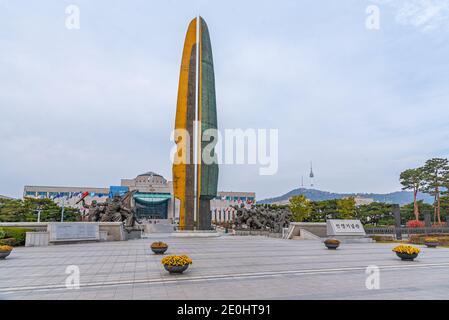 SEOUL, KOREA, 10. NOVEMBER 2019: Kriegsdenkmal für Korea in Seoul, Republik Korea Stockfoto